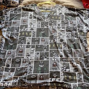 Super Mario brothers scrub top